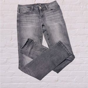 Z1975 denim division gray black skinny jeans distressed sz 6